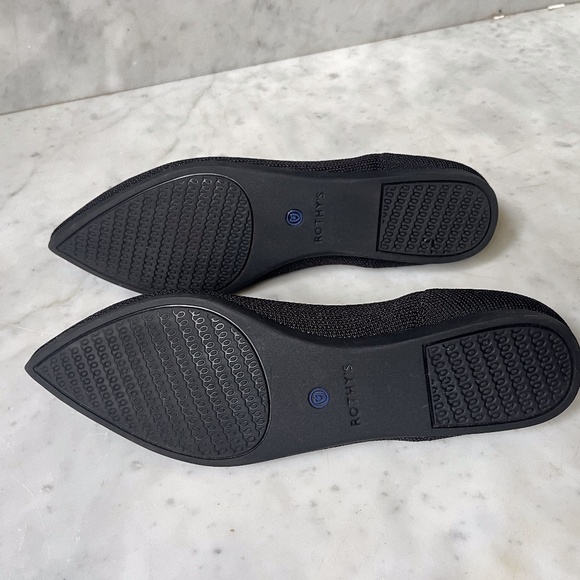 Rothy's The Point Classic Black Flat Size W8.5 Excellent! - Picture 8 of 12